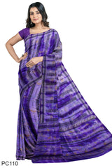 Multicolour Designer Wedding Partywear Pure Crepe Printed Hand Embroidery Work Bridal Saree Sari With Blouse Piece PC110