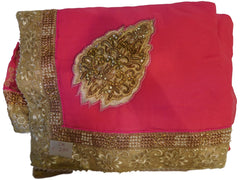 Pink Designer Lahenga Style Saree