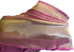 Pink Traditional Designer Bridal Hand Weaven Pure Benarasi Zari Work Saree Sari With Blouse