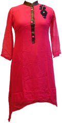 Pink Designer Georgette Kurti