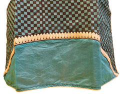 Blue & Black Designer Cotton (Chanderi) Kurti