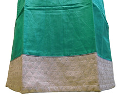 Turquoise Designer Cotton (Chanderi) Kurti