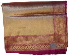 Wine Traditional Designer Bridal Hand Weaven Pure Benarasi Zari Work Saree Sari With Blouse