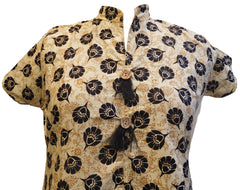 Cream Designer Pure Cotton Printed Kurti Kurta