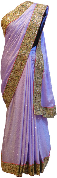 Lavender Designer Saree