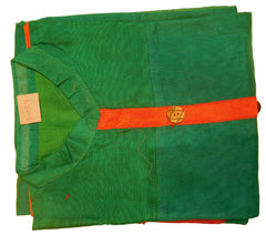 Turquoise Designer Cotton (Chanderi) Kurti