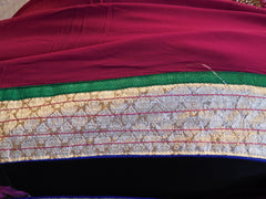 Wine Designer Saree