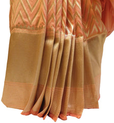 Gajari Traditional Designer Bridal Hand Weaven Pure Benarasi Zari Work Saree Sari With Blouse