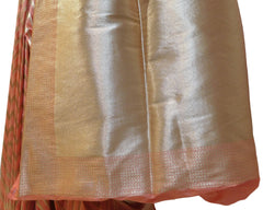 Gajari Traditional Designer Bridal Hand Weaven Pure Benarasi Zari Work Saree Sari With Blouse
