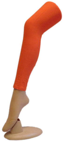 Orange Solid Leggings