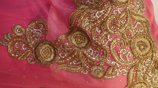 Pink Designer Saree