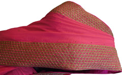 Pink Designer Georgette (Viscos) Hand Embroidery Cutdana Zari Pearl Stone Work Saree Sari
