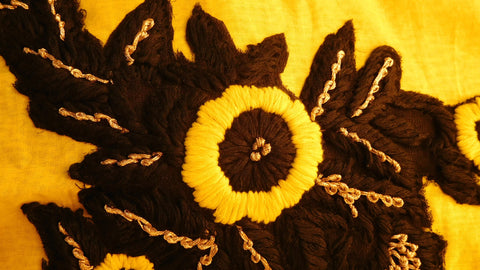 Yellow Designer Cotton (Chanderi) Kurti