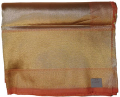 Peach Traditional Designer Bridal Hand Weaven Pure Benarasi Zari Work Saree Sari With Blouse