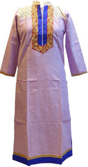 Violet Stylish Cotton (Chanderi) Kurti