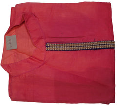 Red Designer Cotton (Chanderi) Kurti