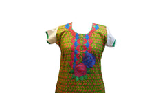 Multicolor Designer Pure Cotton Kurti