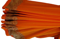 Orange Designer Chiffon Saree