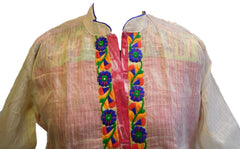 Multicolor Designer Cotton (Chanderi) Kurti