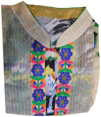 Multicolor Designer Cotton (Chanderi) Kurti