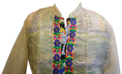 Multicolor Designer Cotton (Chanderi) Kurti