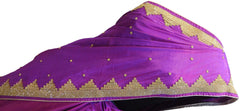 Violet Designer Silk Saree