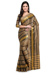 SMSAREE Copper Designer Wedding Partywear Cotton Art Silk Hand Embroidery Work Bridal Saree Sari With Blouse Piece YNF-28556