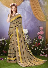 SMSAREE Copper Designer Wedding Partywear Cotton Art Silk Hand Embroidery Work Bridal Saree Sari With Blouse Piece YNF-28556