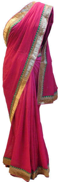Pink Designer Saree