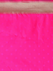 SMSAREE Pink Designer Wedding Partywear Banarasi Art Silk Hand Embroidery Work Bridal Saree Sari With Blouse Piece YNF-28869