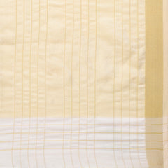 SMSAREE Cream Designer Wedding Partywear Linen Art Silk Hand Embroidery Work Bridal Saree Sari With Blouse Piece YNF-29173