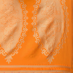 SMSAREE Mustard Designer Wedding Partywear Banarasi Art Silk Hand Embroidery Work Bridal Saree Sari With Blouse Piece YNF-29209