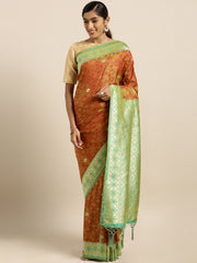 SMSAREE Maroon Designer Wedding Partywear Kanjeevaram Art Silk Hand Embroidery Work Bridal Saree Sari With Blouse Piece YNF-29270
