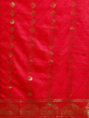 SMSAREE Red Designer Wedding Partywear Kanjeevaram Art Silk Hand Embroidery Work Bridal Saree Sari With Blouse Piece YNF-29330