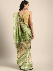 SMSAREE Green Designer Wedding Partywear Kanjeevaram Art Silk Hand Embroidery Work Bridal Saree Sari With Blouse Piece YNF-29508