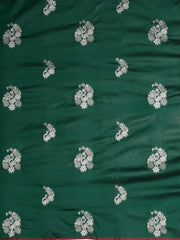 SMSAREE Green Designer Wedding Partywear Kanjeevaram Art Silk Hand Embroidery Work Bridal Saree Sari With Blouse Piece YNF-29524