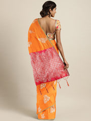 SMSAREE Mustard Designer Wedding Partywear Kanjeevaram Art Silk Hand Embroidery Work Bridal Saree Sari With Blouse Piece YNF-29618