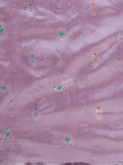 SMSAREE Purple Designer Wedding Partywear Kanjeevaram Art Silk Hand Embroidery Work Bridal Saree Sari With Blouse Piece YNF-29662