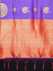 SMSAREE Blue Designer Wedding Partywear Kanjeevaram Art Silk Hand Embroidery Work Bridal Saree Sari With Blouse Piece YNF-29682