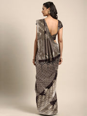 SMSAREE Coffee Brown Designer Wedding Partywear Tanchui Art Silk Hand Embroidery Work Bridal Saree Sari With Blouse Piece YNF-29707