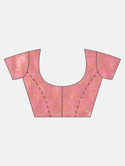 SMSAREE Pink Designer Wedding Partywear Banarasi Art Silk Hand Embroidery Work Bridal Saree Sari With Blouse Piece YNF-29795