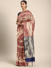 SMSAREE Maroon Designer Wedding Partywear Kanjeevaram Art Silk Hand Embroidery Work Bridal Saree Sari With Blouse Piece YNF-29809