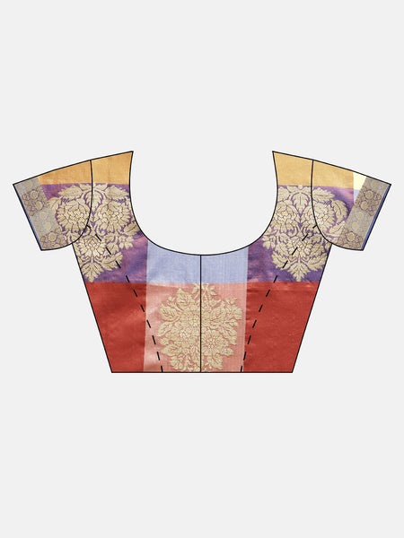 SMSAREE Multi Designer Wedding Partywear Uppada Art Silk Hand Embroidery Work Bridal Saree Sari With Blouse Piece YNF-29930