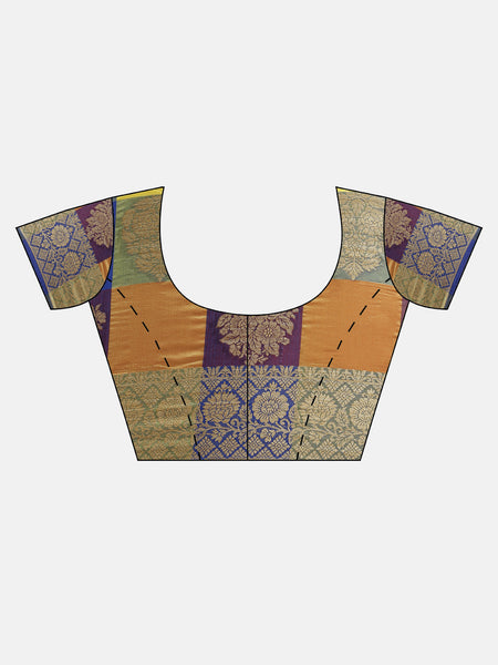 SMSAREE Multi Designer Wedding Partywear Uppada Art Silk Hand Embroidery Work Bridal Saree Sari With Blouse Piece YNF-29931