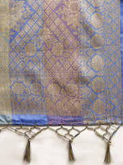 SMSAREE Multi Designer Wedding Partywear Uppada Art Silk Hand Embroidery Work Bridal Saree Sari With Blouse Piece YNF-29931