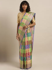 SMSAREE Multi Designer Wedding Partywear Uppada Art Silk Hand Embroidery Work Bridal Saree Sari With Blouse Piece YNF-29937