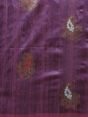 SMSAREE Fuchsia Designer Wedding Partywear Tussar Art Silk Hand Embroidery Work Bridal Saree Sari With Blouse Piece YNF-29961