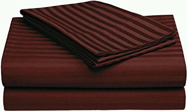 Plum Red Pure Cotton Double Bed Bedsheet