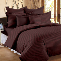 Plum Red Pure Cotton Double Bed Bedsheet