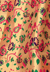 Deep Pink & Deep Blue Designer Wedding Partywear Banarasi Silk Jacquard Lehenga Banarasi Silk Jacquard Dupatta & Banarasi Silk Jacquard Blouse